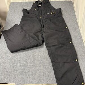 Carhartt R33 BLK Extremes Yukon Arctic Bib Overalls Men’s 50x32 Black Insulated